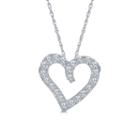 Womens 1/10 Ct. T.w. White Diamond 10k Pendant Necklace