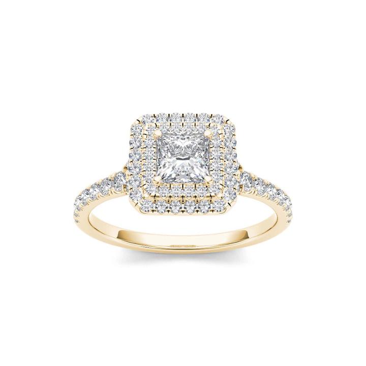 1 Ct. T.w. Diamond 14k Yellow Gold Engagement Ring