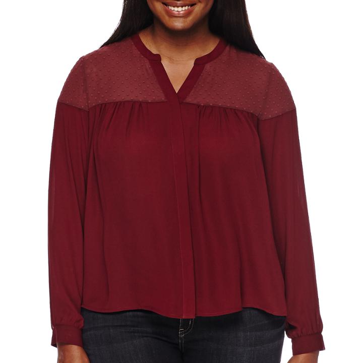 Decree Long-sleeve Femme Blouse - Plus