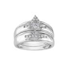Limited Quantities 1/4 Ct. T.w. Diamond 10k White Gold Ring Set