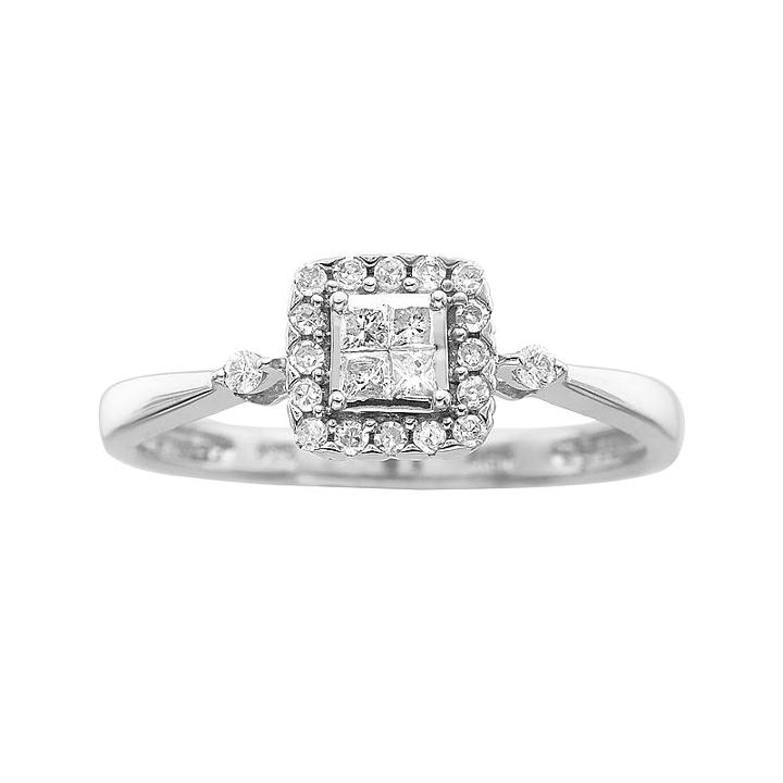 Promise My Love Ct. T.w. Princess Diamond Promise Ring