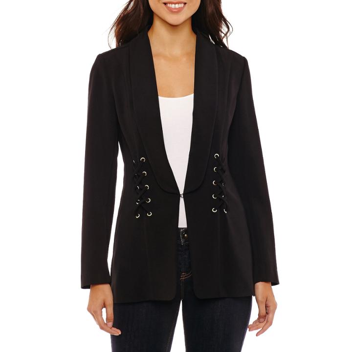 Bold Elements Lace Up Blazer