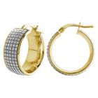 Made In Italy 14k Gold 20mm Round Hoop Earrings
