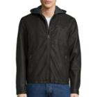 Levi's Faux Leather Racer Jacket With Hood
