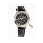 Bertha Womens Hannah Mother-of-pearl Black Leather-band Watch With Datebthbr5602