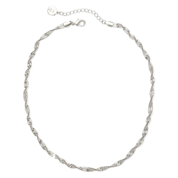 Liz Claiborne Silver-tone Textured Twist Necklace