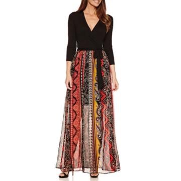 Trulli 3/4 Sleeve Maxi Dress