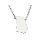 Personalized Sterling Silver Georgia Pendant Necklace