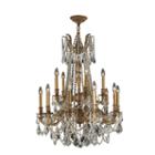 Windsor Collection 15 Light 2-tier French Gold Finish And Clear Crystal Chandelier