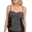 Cyn & Luca Stripe Tankini Swimsuit Top