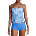 Arizona Mix & Match Geometric Bandeau Swimsuit Top-juniors