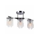 Warehouse Of Tiffany Clee 3-light Chrome 20-inch Crystal Chandelier