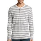 St. John's Bay Long-sleeve Slub Henley Shirt
