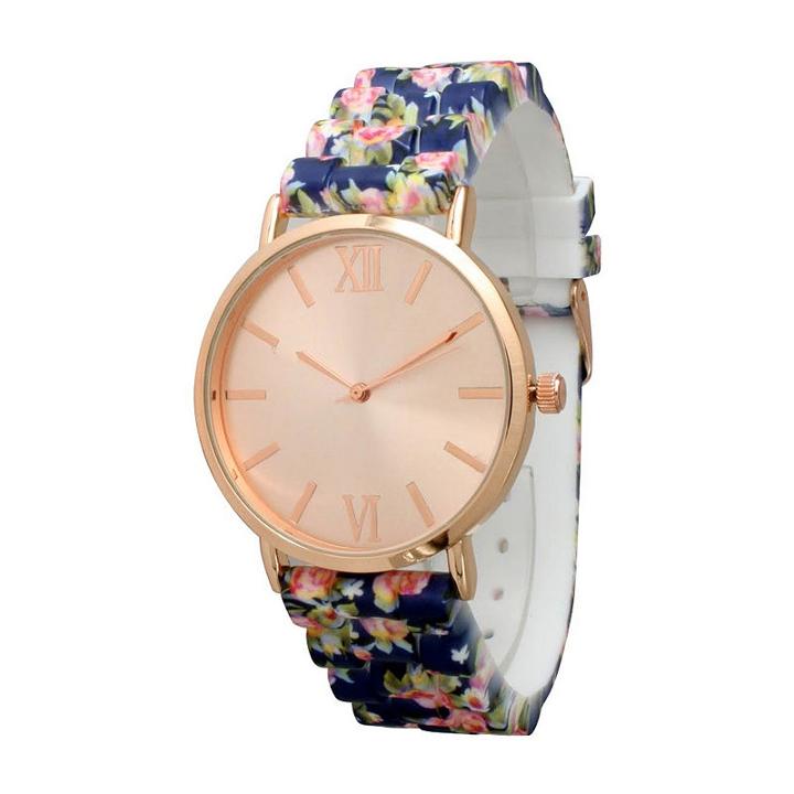 Olivia Pratt Womens Blue Strap Watch-513976navy