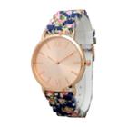 Olivia Pratt Womens Blue Strap Watch-513976navy