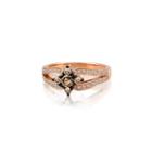 Levian Corp Le Vian Womens 5/8 Ct. T.w. Brown Diamond 14k Gold Cocktail Ring