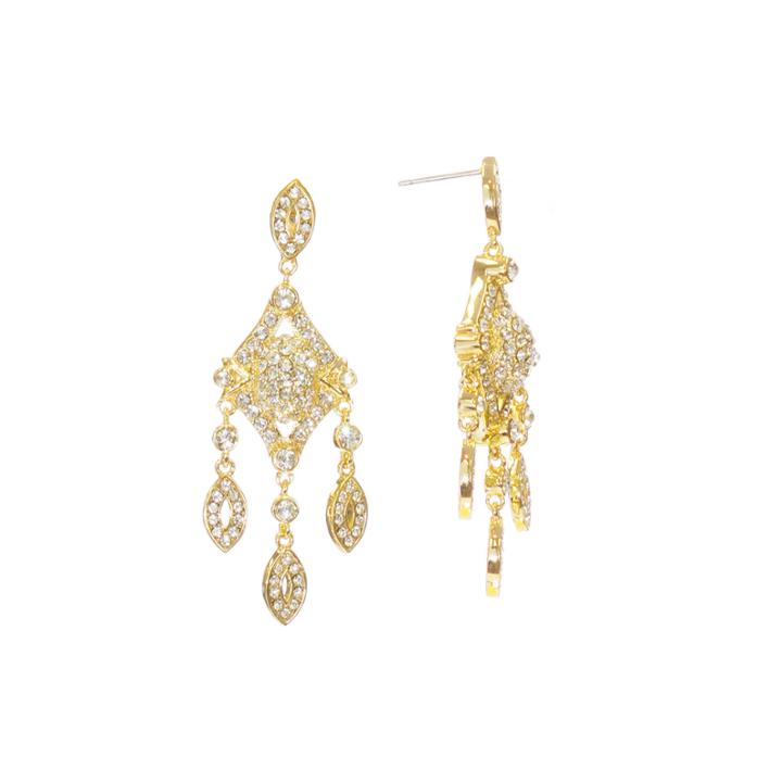 Telio! By Doris Panos Anastasia Gold-tone Short Chandelier Earrings