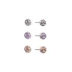 Monet Jewelry 3 Pair Multi Color Earring Sets
