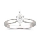1/2 Ct. Marquise Certified Diamond Ring