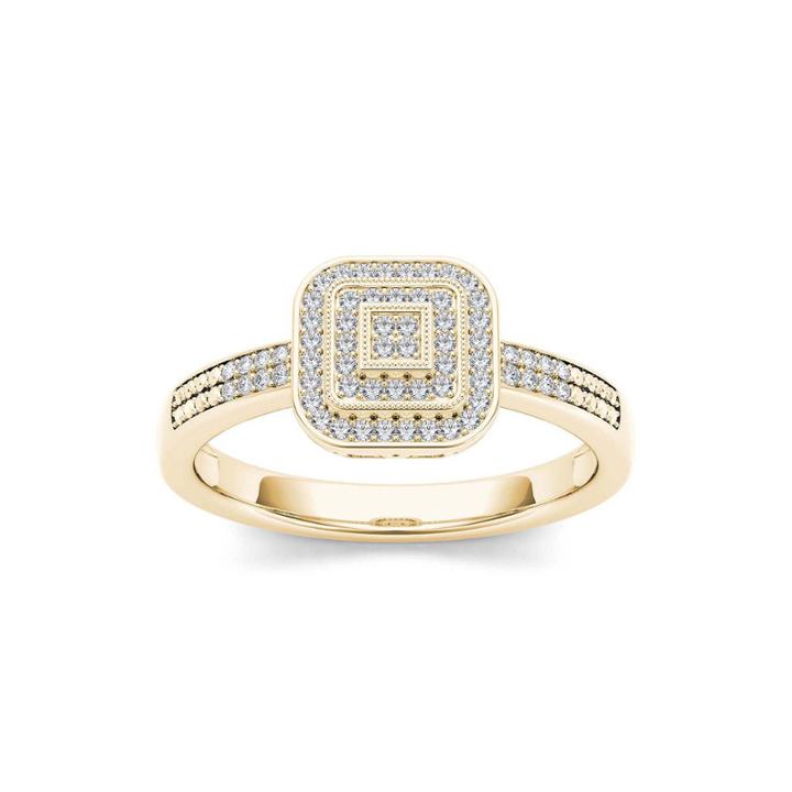 1/6 Ct. T.w. Diamond 10k Yellow Gold Engagement Ring