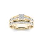 1/2 Ct. T.w. Diamond 10k Yellow Gold Bridal Set Ring