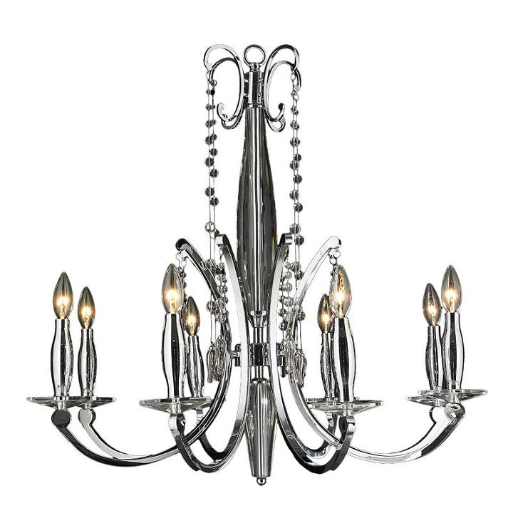 Innsbruck Collection 8 Light Chrome Finish Crystalchandelier