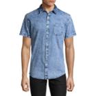 Arizona Short Sleeve Denim Button-front Shirt