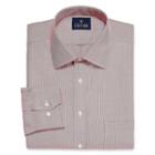Stafford Executive Non-iron Cotton Pinpoint Oxford Long Sleeve Plaid Dress Shirt