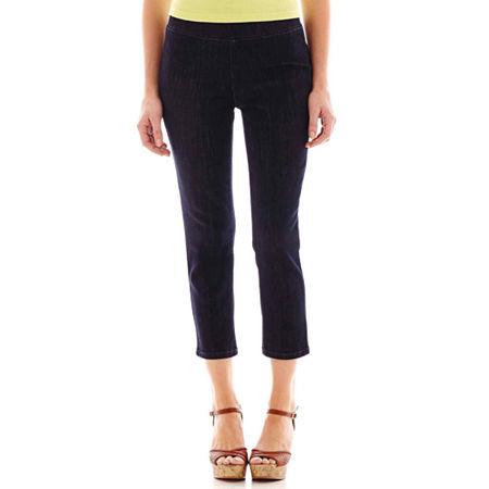 St. John's Bay Denim Cropped Jeggings - Petite