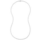 14k White Gold 1.2mm 16-24 Twisted Singapore Chain Necklace
