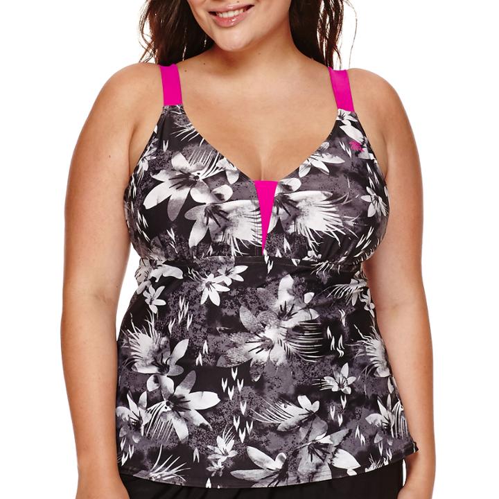 Zeroxposur Lokoai Floral-print Tankini - Plus