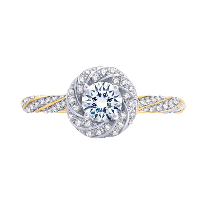 Opulent Diamond 7/8 Ct. T.w. Certified Diamond 14k Yellow Gold Twist Ring