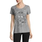 Made For Life Short Sleeve Scoop Neck T-shirt-womens Petites