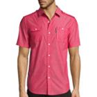 Ecko Unltd. Short-sleeve Solid City Woven Button-front Shirt