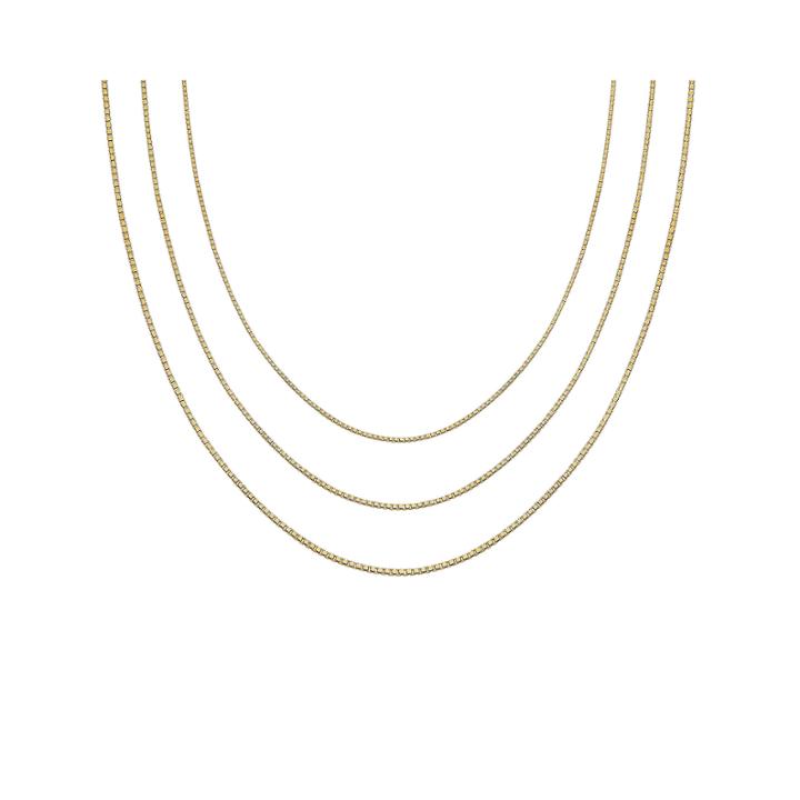 Gold Over Sterling Silver 16-30 Box Chains