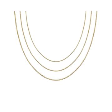 Gold Over Sterling Silver 16-30 Box Chains