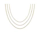 Gold Over Sterling Silver 16-30 Box Chains