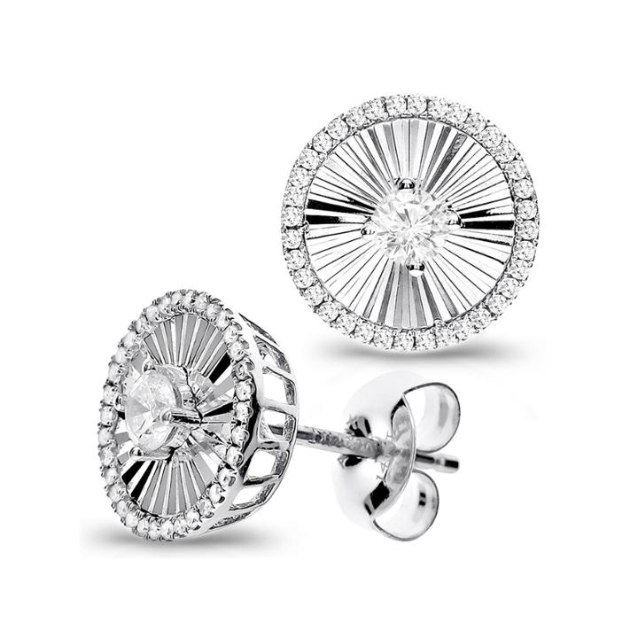 1/3 Diamond 14k White Gold Stud Earring