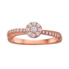 1/5 Ct. T.w. Diamond 10k Rose Gold Bridal Ring