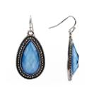 Arizona Blue Silver-tone Teardrop Earrings