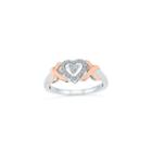 Womens 1/6 Ct. T.w. Genuine Round White Diamond Promise Ring