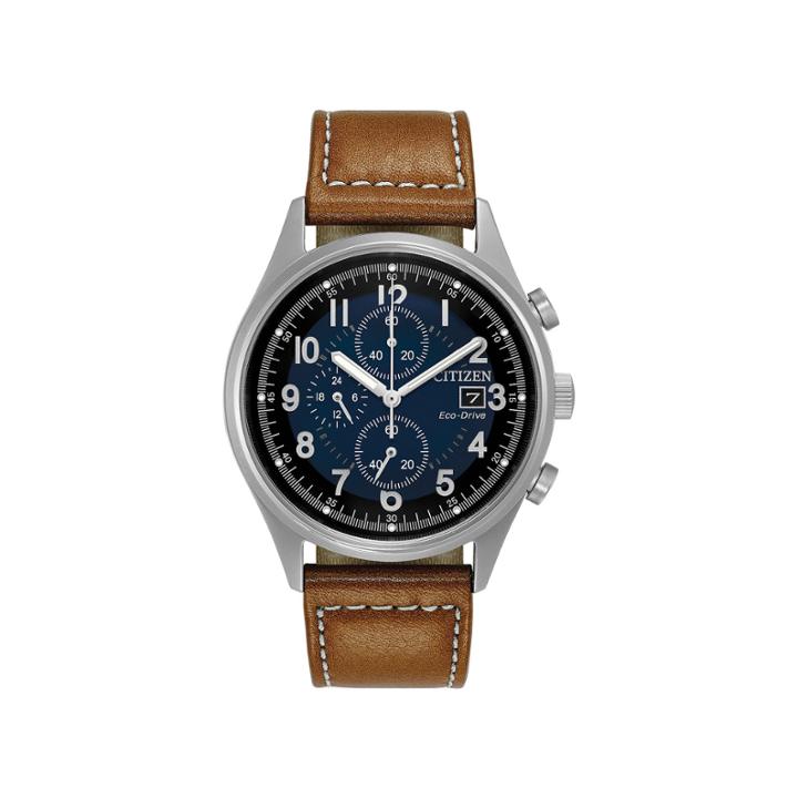 Citizen Mens Brown Strap Watch-ca0621-05l