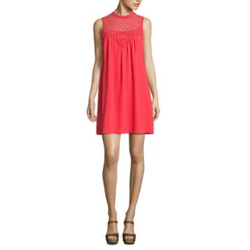 My Michelle Sleeveless Embroidered A-line Dress-juniors