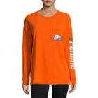 Flirtitude Racing Stripes Graphic T-shirt- Juniors