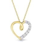 Trumiracle 1/10 Ct. T.w. Diamond Heart Pendant Necklace