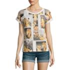 Disney Collection Short-sleeve Roll Cuff Tee