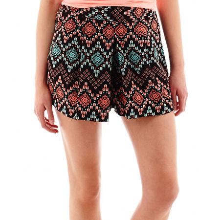 By & By Aztec Print Shorts