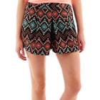By & By Aztec Print Shorts