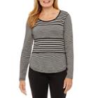 Silverwear Long Sleeve Crew Neck T-shirt-petites