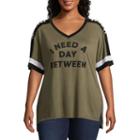 I Need A Day In Between Twist Front Tee - Juniors Plu